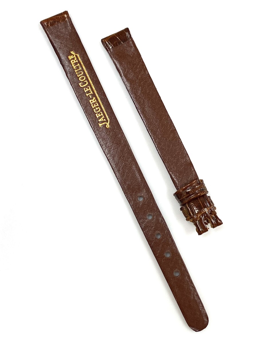 Genuine Jaeger-LeCoultre 9mm x 7mm Alligator Leather Brown