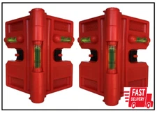 2 Pack Folding Magnetic Post Level for Pipe, Post and Beams Leveling