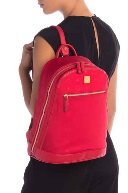 NWT MCM Large RED Nylon Logo Backpack NWT MCM Large Nylon Logo Backpack In Viva Red Msrp $ 725  main image 2