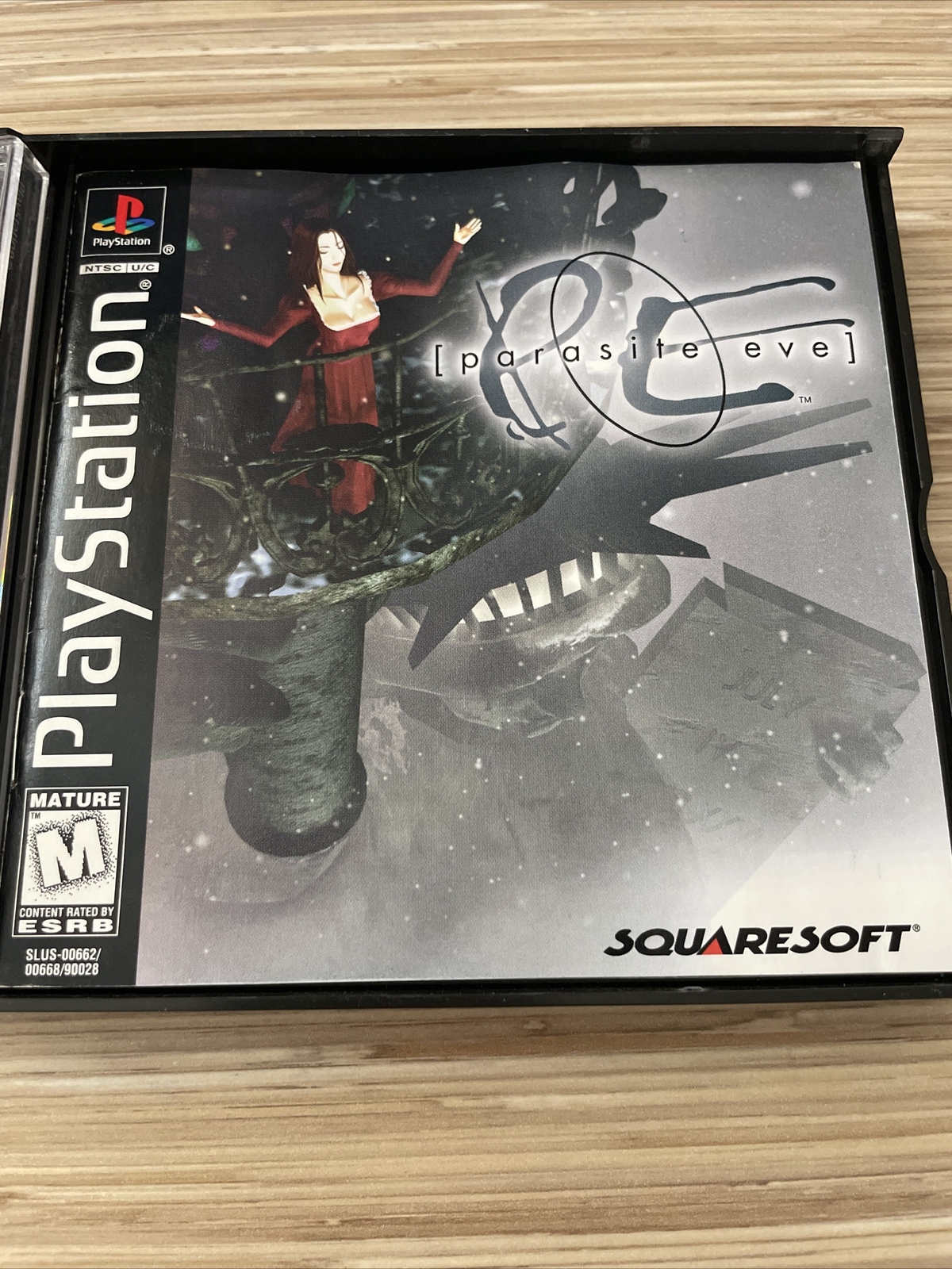 Parasite Eve PS1 Black Label CIB Complete w/ Manual, Reg Card & Demo