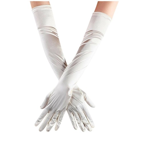 Long Gloves Evening Party Fashion Costume Bridal Opera Wedding Prom Satin - Picture 13 of 26