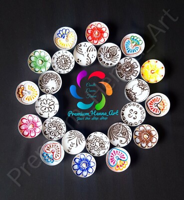 12er Set Henna (Mehndi) Teelicht Deko Kerzen Diwali, Hochzeit, Weihnachten