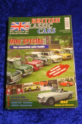 British Classic Cars 2/03 MGC Mini Spezial Austin Healey Sprite MK 1 MG Midget