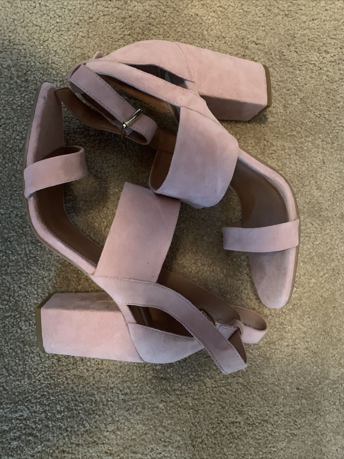 New Without Tags H&M LIGHT PINK Genuine SUEDE LEA… - image 6
