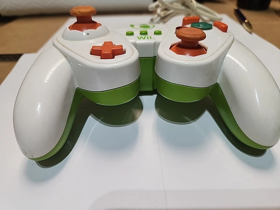 PDP Wii Wii U almofada de luta com fio controle clássico GameCube layout Yoshi testado - Imagem 4 de 4