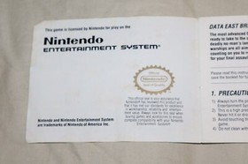 Nintendo NES Cobra Command Instruction Manual ONLY
