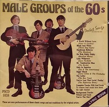 1038 MALE GROUPS 60'S  POCKET SONGS KARAOKE CDG DISC
