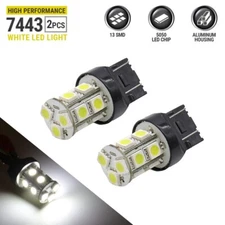 6000K White 7443/7440 LED Brake Tail Stop Parking High Power Light Bulbs
