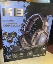 NEW K8 Professional Gaming Headset BOXED Comfort Cushions Dynamic Sound NIB
