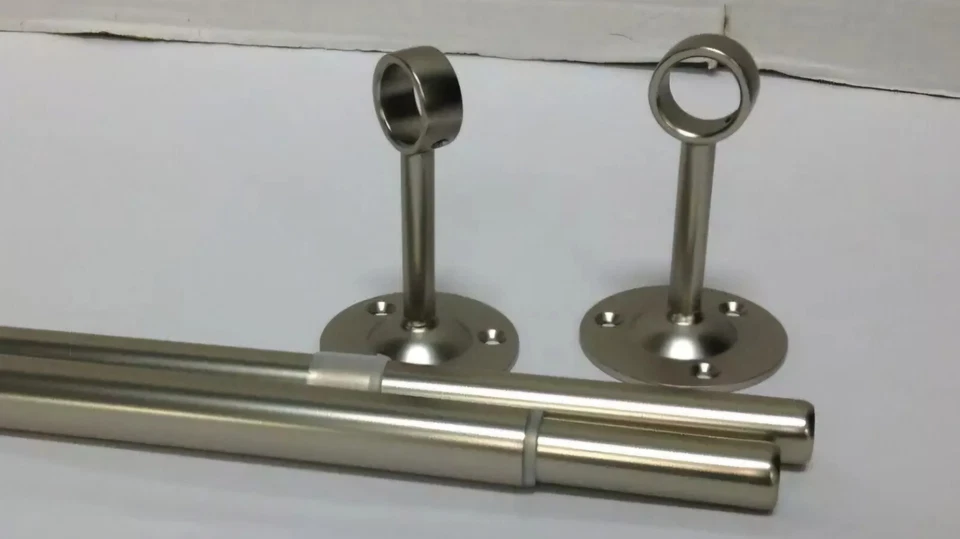 NUEVO Pottery Barn Kids PBK Cortina Ventana Barra y Soporte de Pared Níquel Pequeño 28-48" Foto 4 de 4