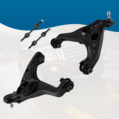 4x Front Lower Control Arms Sway Bar Links Kit for 2009-2013 For Ford F-150 4WD
