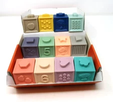 Litand Soft Stacking Blocks for Baby 6+Month 12 PCS Montessori Sensory New