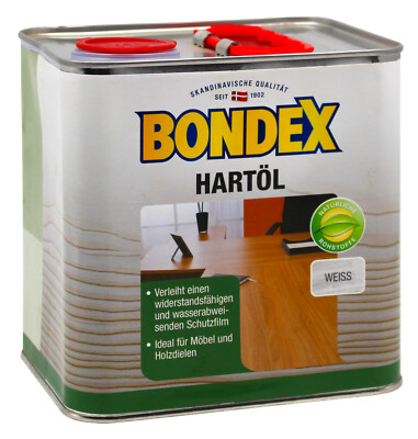 Bondex Hartöl weiss 2,5L Möbelöl Möbel Öl Holzöl Holz Hartholzöl