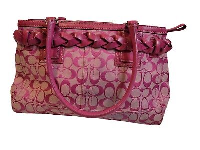 Coach C0973-F13068 Signature Pink Hibiscus Hamptons Carryall Coach C0973-F13068 Signature Pink Hibiscus Hamptons Carryall