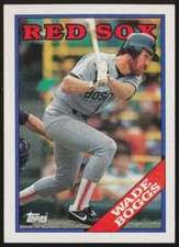 1988 Topps #200 Wade Boggs, Boston Red Sox, HOF.