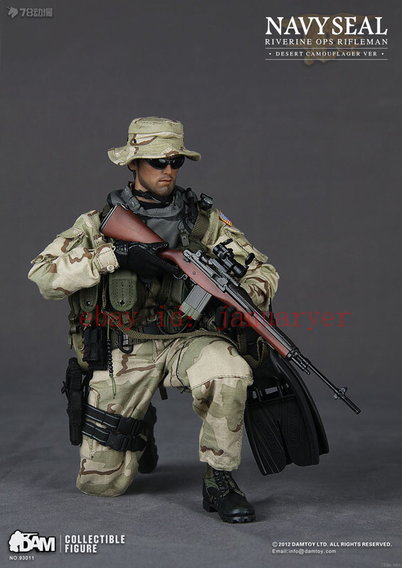 ミリタリー DAMTOYS NAVY SEAL INE OPS RIFLEMAN Perfect Damtoys 93011 Navy Seal Riverine Ops Rifleman Action