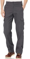 Red Kap Industrial Man  s Cargo Work Pant Wrinkle Resistant Size 50Wx30L gray