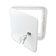 Polar White Square Electric Cable Hatch Back RV Camper Trailer Parts Home  1LW