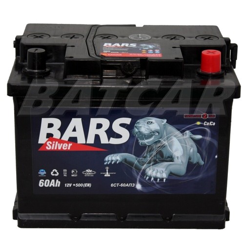 Autobatterie-Starterbatterie 12V 60Ah BARS (ersetzt 50Ah 55Ah 62Ah 65Ah 70ah) - Bild 1 von 4