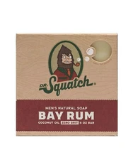 Dr. Squatch All Natural Bar Soap for Men with Zero Grit, Bay Rum