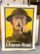 Original 1918 Canada WWI Poster Huge rare Canadian version of "I Want You"