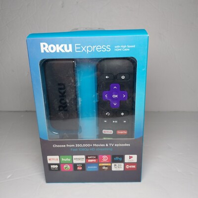Roku Express 3700X Streaming Media Player and Remote - Black