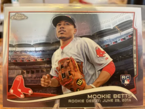 2014 Topps Chrome Update Mookie Betts #MB-46 Rookie Debut Rookie Card RC