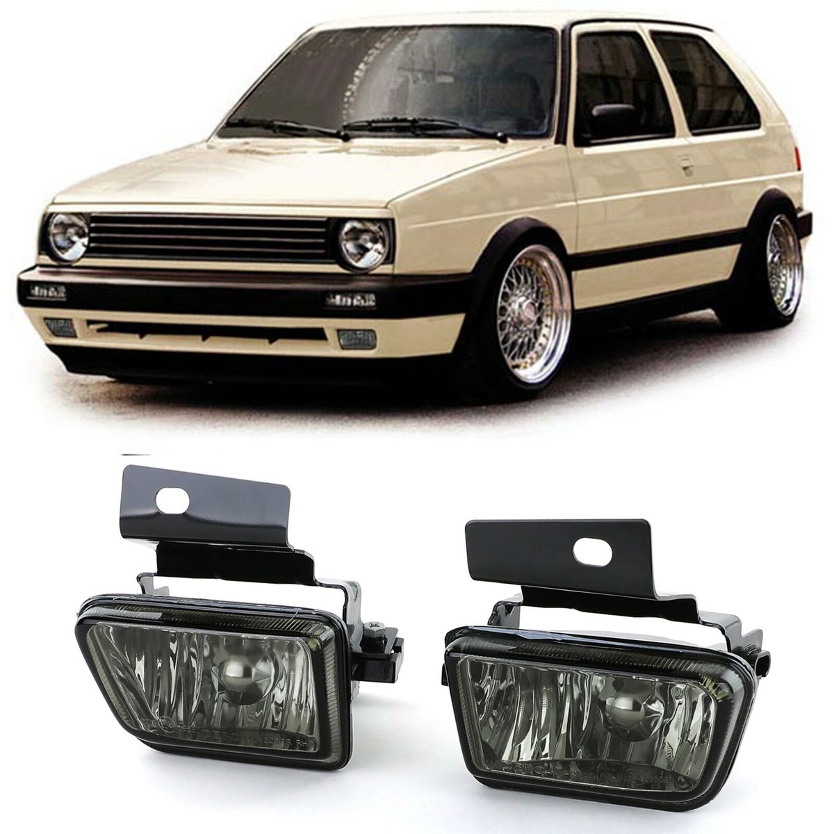 GOLF2 HELLA スモークウインカー SMOKED FOG LIGHTS FOR VW GOLF MK2 & JETTA 1983 - 1992 MODEL | eBay