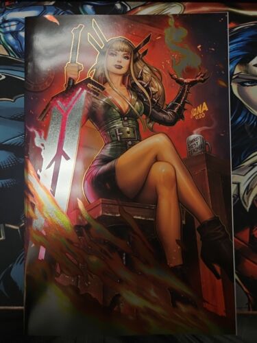 SLIGHT DAMAGE- REALM of X #1 NYCC VIRGIN FOIL VARIANT EXCLUSIVE - DAVID NAKAYAMA - Picture 1 of 5