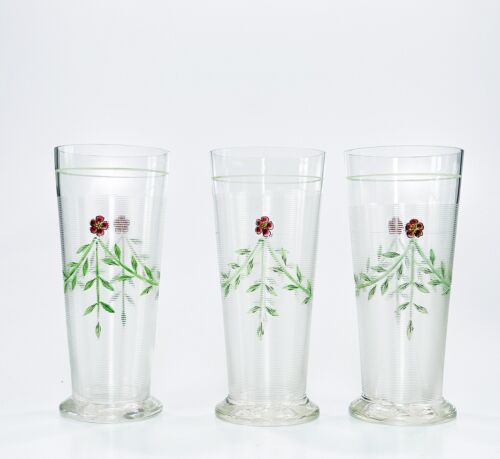Magnífico juego jarra de regalo + 3 vasos jarra hecha a mano tapa de estaño 1900 - Imagen 3 de 24