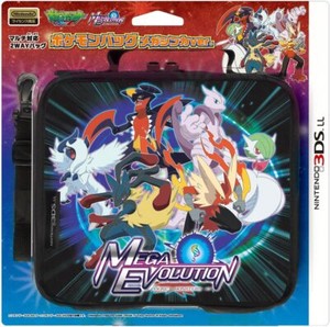 Nintendo 3ds XL LL Pokemon Mega Shinka Evolution Carry Bag Pouch Case Japan .