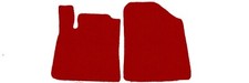FRONT Fußmatten, Automatten für Hyundai Ioniq hybrid 2016-2021, Rot x14 Rand