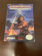 Iron Sword Wizards Warriors II Cartridge Box Manual Nintendo NES