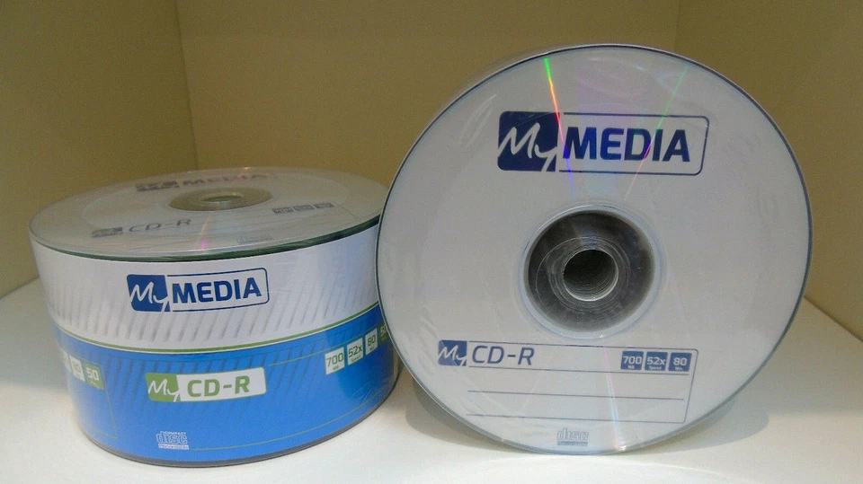 600 x Verbatim Mymedia CD-R Non Printable 52x Blank CD Discs Logo 700MB 80 Mins