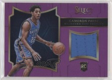 2015-16 Panini Select Rookie Swatches Purple Prizm 69/99 Cameron Payne #27 0l2q