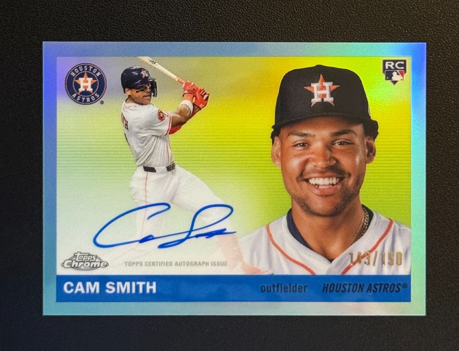 Cam Smith 2025 Topps Chrome Platinum Autographs Aqua Refractor /150 - #CPA-CS