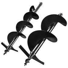 Yescom 4" 6" 8" 10" Earth Auger Bit Kit Post Hole Digger Drill Garden Project