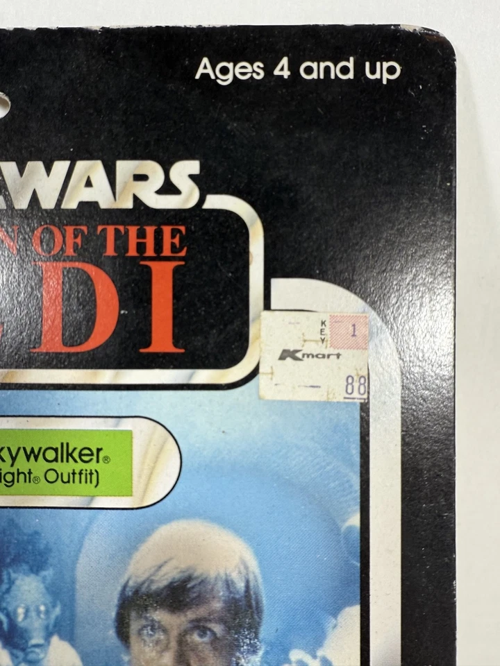 1983 Kenner Star Wars RotJ Luke Skywalker Jedi 77 Back MOC Vintage- Oferta Anakin - Imagem 3 de 4