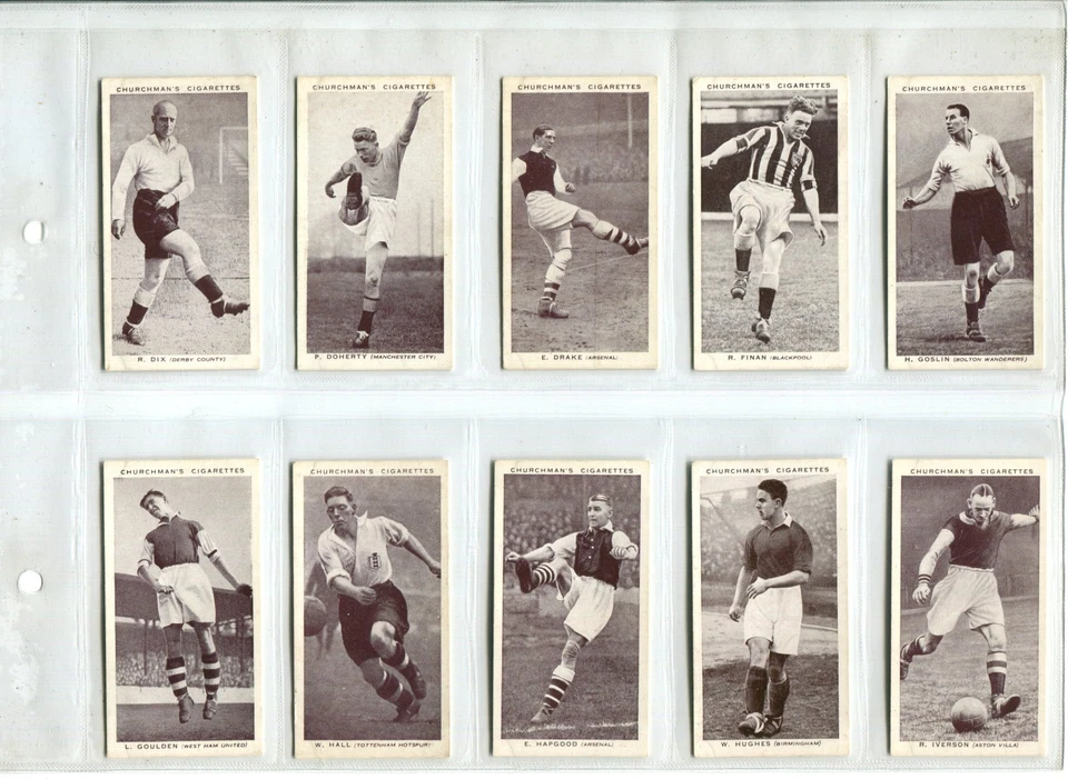 Association Footballers "A" Series 1938 Churchman Cigarette Cards - Set of 50 - Image 2 of 4