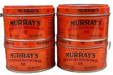 4 murrays superior hair dressing pomade 3oz scuff/dented container