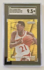 2014-15 Panini Prizm Dominique Wilkins Gold Pulsar 07/10 SGC 9.5 