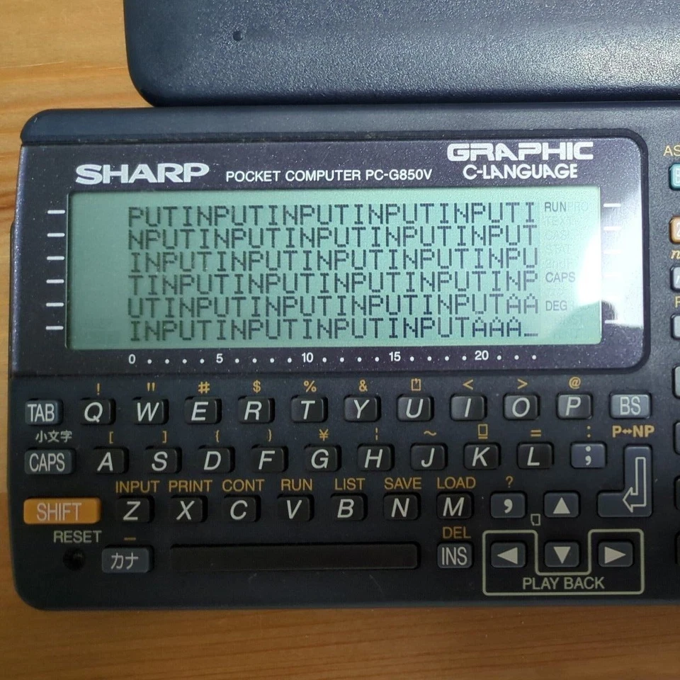 SHARP PC-G850VS Computer Programmable Calculator Built-in Buzzer Tested Japan - Image 3 of 4