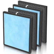 2 Set HSP001 Filter Replacements for HSP001 Smart True HEPA Air Purifier, 4 S...