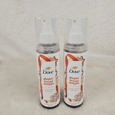 2x Dove Limited Edition Ginger Bread Delight Body Mist 8 fl oz