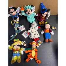 Lot of 8 Vintage Disney Store Mouseketoys Plush Mickey Minnie Goofy Tigger NWT
