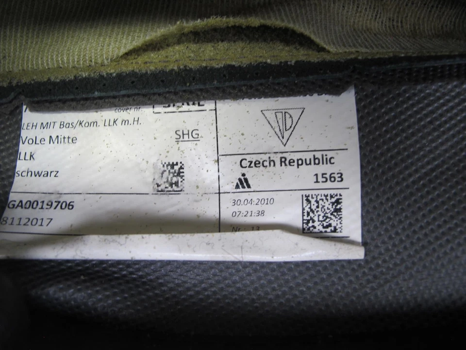 2010-2016 PORSCHE PANAMERA 970 FRONT LEFT DRIVER SIDE TOP UPPER SEAT CUSHION - Image 3 of 4