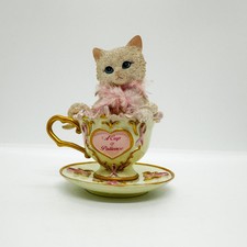 Vtg Hamilton Collection Cats Cat Breast Cance...