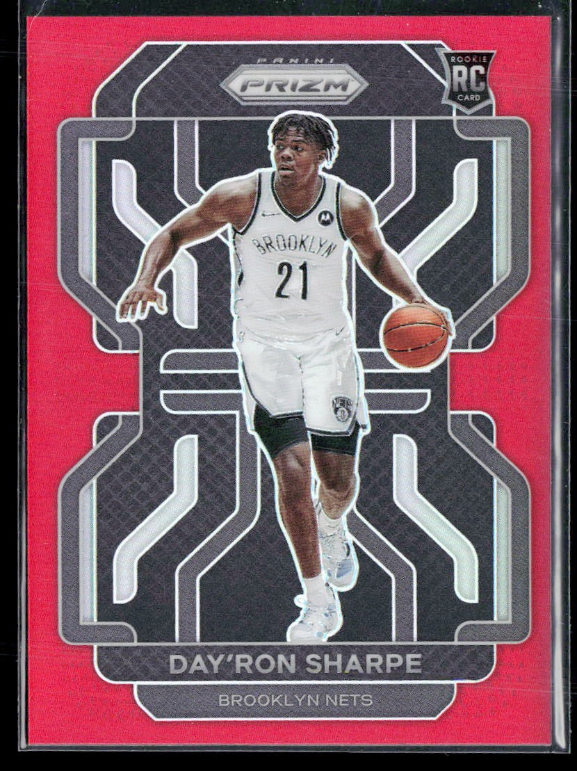 2021-22 Panini Prizm #281 Day'Ron Sharpe Red #/299