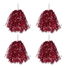 24 StüCk Cheerleading Pom Poms Metallfolie Cheer Pom Poms mit Kunststoffgri4302