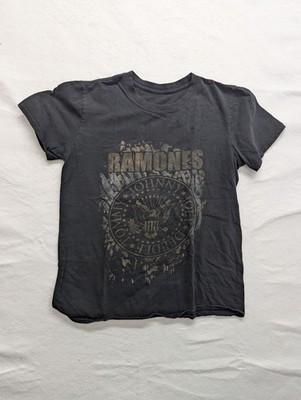Ramones Graphic Distressed Black T-Shirt